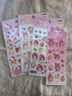 正規】②4組(3枚入有)10枚 韓国限定 マイメロディー マイメロ ハローキティ