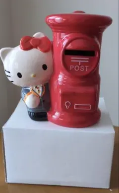 ハローキティ 郵便ポスト 貯金箱 陶器製 - メルカリ