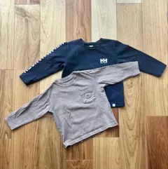 長袖 2枚ノースフェイス 100 ヘリーハンセン 黒 110