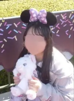 ディズニー　カチューシャ　ミニーマウス　パープル　スパンコール　紫　黒