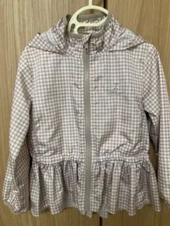 プティマイン ギンガムチェックブルゾン