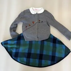 familiar カーディガン、ブラウス、スカートセット 120