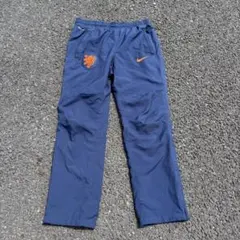 00s NIKE サッカー オランダ代表 2014 ナイロンパンツ ネイビー M