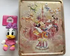 東京ディズニーリゾート 40周年 缶 デイジー ぬいぐるみキーホルダーのサムネイル