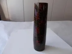 津軽塗　筒型花器　一輪挿し　唐塗　漆器　唐塗　茶道具　伝統工芸品　箱なし