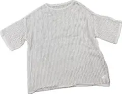 INGNI イング メッシュニット 半袖 プルオーバー アイボリー Mサイズ