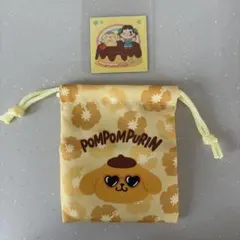 【新品未使用】ダイソー サンリオキャラクターズ 日焼けポムポムプリン 巾着のサムネイル