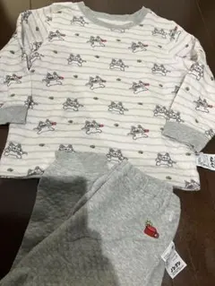 ユニクロ　ノンタン　キルトパジャマ　110