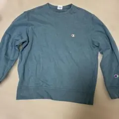 Champion グリーン クルーネック トレーナー M