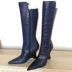 即買いOK‼️【新品未使用】ダイアナ 本革 ロングブーツ 24.5cm