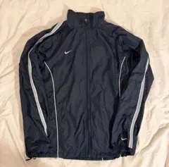 NIKE 00s ナイロンジャケット ブラック Y2K ドローコード