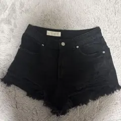 ZARA デニムショートパンツ 黒
