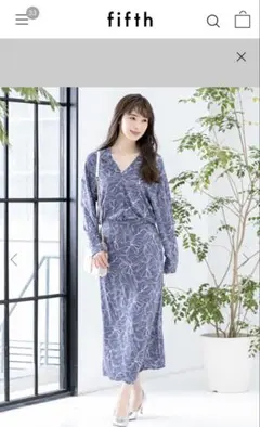 fifth 花柄 セットアップ ネイビーのサムネイル