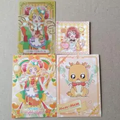キュアヤムヤム(華満らん)メンメン　シール　カード　デリシャスパーティプリキュア
