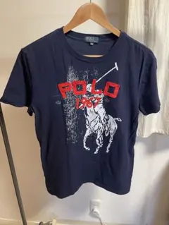 ポロラルフローレン PARIS 半袖Tシャツ M ロゴ プリント ナス紺 - メルカリ