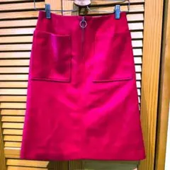 adam et rope' アダムエロペ　スカート　ピンク　ウール混