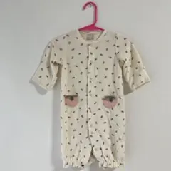 petit main イチゴ柄ロンパース【50~70size】