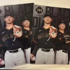 読売ジャイアンツ BLACK DIAMOND クリアファイル 2枚