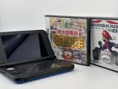 Nintendo 3DS LL ブルー×ブラック 本体 ソフト2本セット
