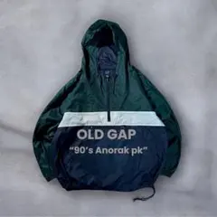 OLD GAP 90s オールドギャップ アノラックパーカー バイカラー L