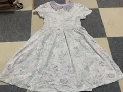 メゾピアノ ワンピース　ユニコーン　白鳥　スワン