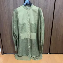 新品】CYAN tokyo メッシュ シャツ 7分袖 ギャザー ブルゾン - メルカリ