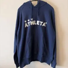 ATHLETA フード付きパーカー ネイビー