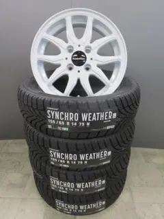 送料込み☆HS09+ダンロップ オールシーズン 155/65R14☆軽自動車
