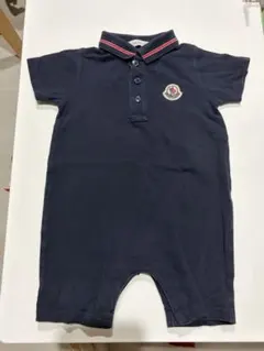 MONCLER ベビー ロンパース ネイビー ポロシャツスタイル