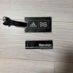 adidas Maruman ゴルフ ネームプレート 2点セット