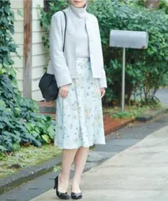 ROPÉ PICNIC ブーケフラワーフレアスカート