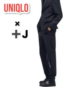ユニクロ ジルサンダー　+J パンツスーツ ネイビー　美品 ユニクロ公式 | ウールパンツ セットアップ可能