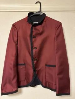 トリココムデギャルソン 16AW ウールコットン 丸襟 ダブルコート 黒Ｓ トリココムデギャルソン 16AW ウールコットン 丸襟 ダブルコート 黒S