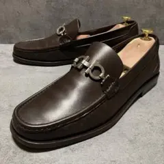 未使用級　フェラガモ　ビットローファー　ガンチーニ　ブラウン　2217