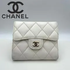 CHANEL シャネル 財布 マトラッセ キャビアスキン 三つ折り　人気