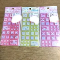 ハローキティ　マイメロディ　ポムポムプリン　タイルシール　サンリオ　ゆめかわ