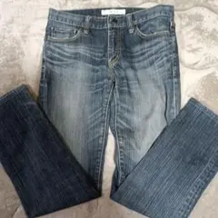 メンズ　ストレートデニム ダークブルー　L