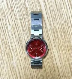 CITIZEN 6329-H25346 レッド文字盤 クオーツ 腕時計のサムネイル