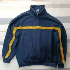 Kebozのネイビー ハーフジップ トレーナー