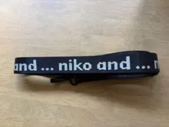 niko and ... ロゴ入り ショルダー ストラップのみ