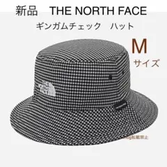 新品タグ付　ノースフェイス　ギンガムチェック バケットハット　Mサイズ