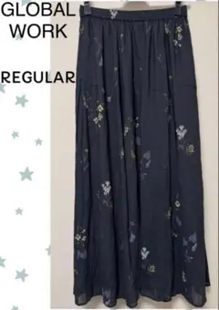 GLOBAL WORK ＊エアリーリラックスフレアスカート