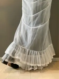 古着 アンティーク ビンテージ レース フリル 70s ワンピース ドレス 美品