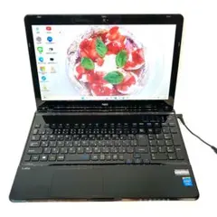 綺麗ブラック❤️SSD250・メモリ8GB i5 カメラ DVD ノートパソコン