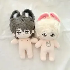 20cm 無属性 ぬいぐるみ 2体 ぬい活 本体 男の子 かっこいい 棉花娃娃のサムネイル