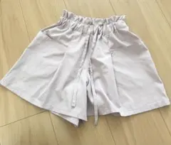 薄い紫 ハーフパンツ ウエストゴム