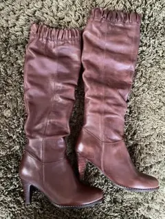 Au BANNISTERロングブーツ35 茶色ブラウン