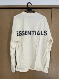 【正規品】ESSENTIALS リフレクタープリントロングTシャツ M ベージュ