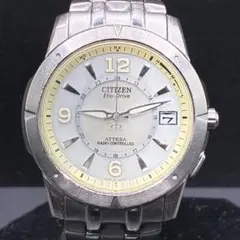 稼働 CITIZEN シチズン ATTESA エコドライブ 電波 腕時計 メンズ