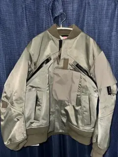 sacai MA-1 フライトジャケット 中古・古着通販】sacai (サカイ) MA-1フライトジャケット カーキ